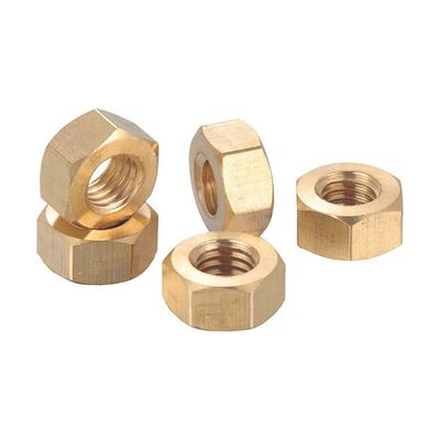 Precision CNC Copper Nuts - M3 to M7 Sizes, Custom Machining